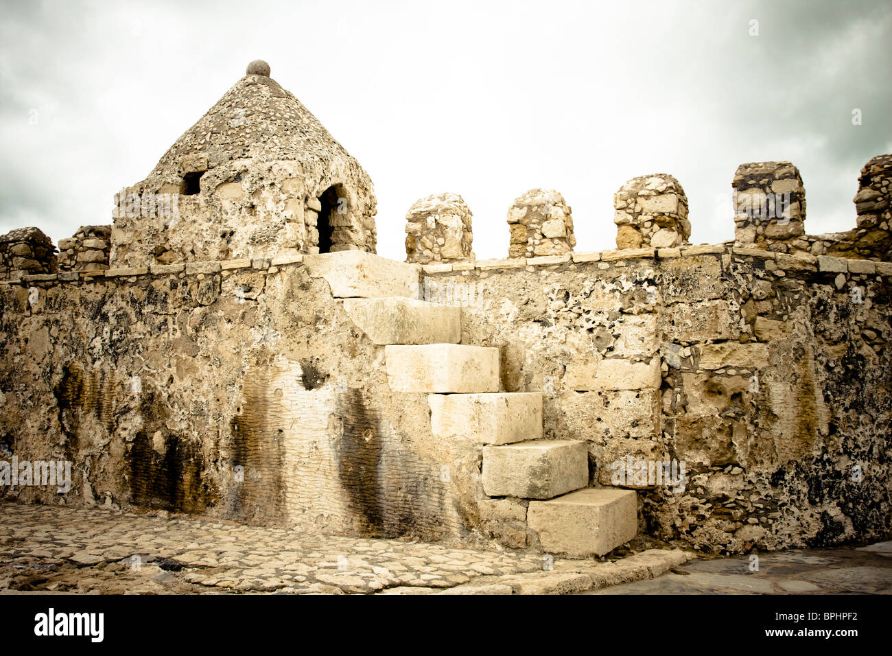 Koules Fortress in the venetian harbor of Heraklion, Crete, Greece. Stock Photo