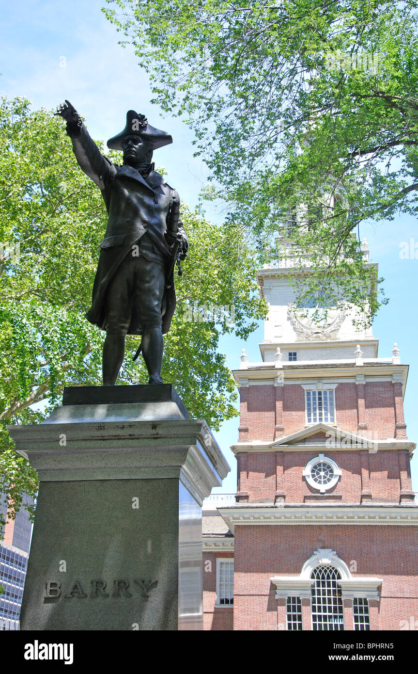 Commodore Barry statue, Philadelphia, Pennsylvania, USA Stock Photo Alamy