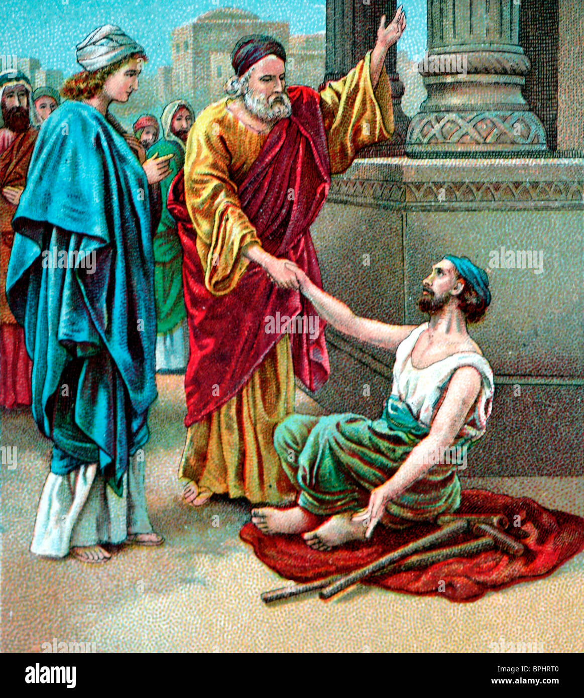 The Lame Man Healed Acts 31 3 26 Miracles Of Jesus Stock Photo Alamy