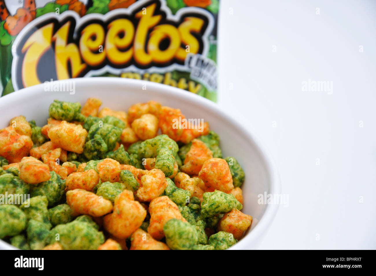 Cheetos in bowl Stock Photo - Alamy