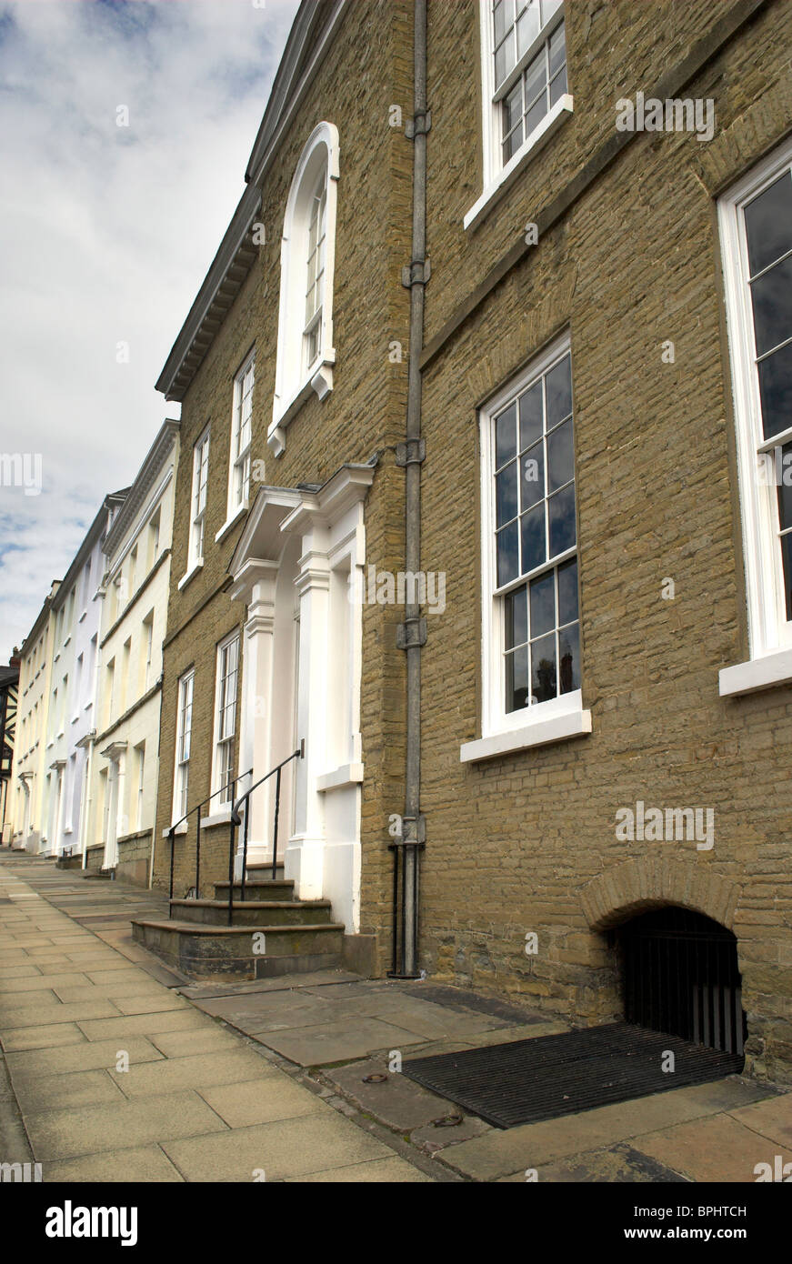 Period architecture Broad Street, Ludlow, Shropshire Stock Photo Alamy