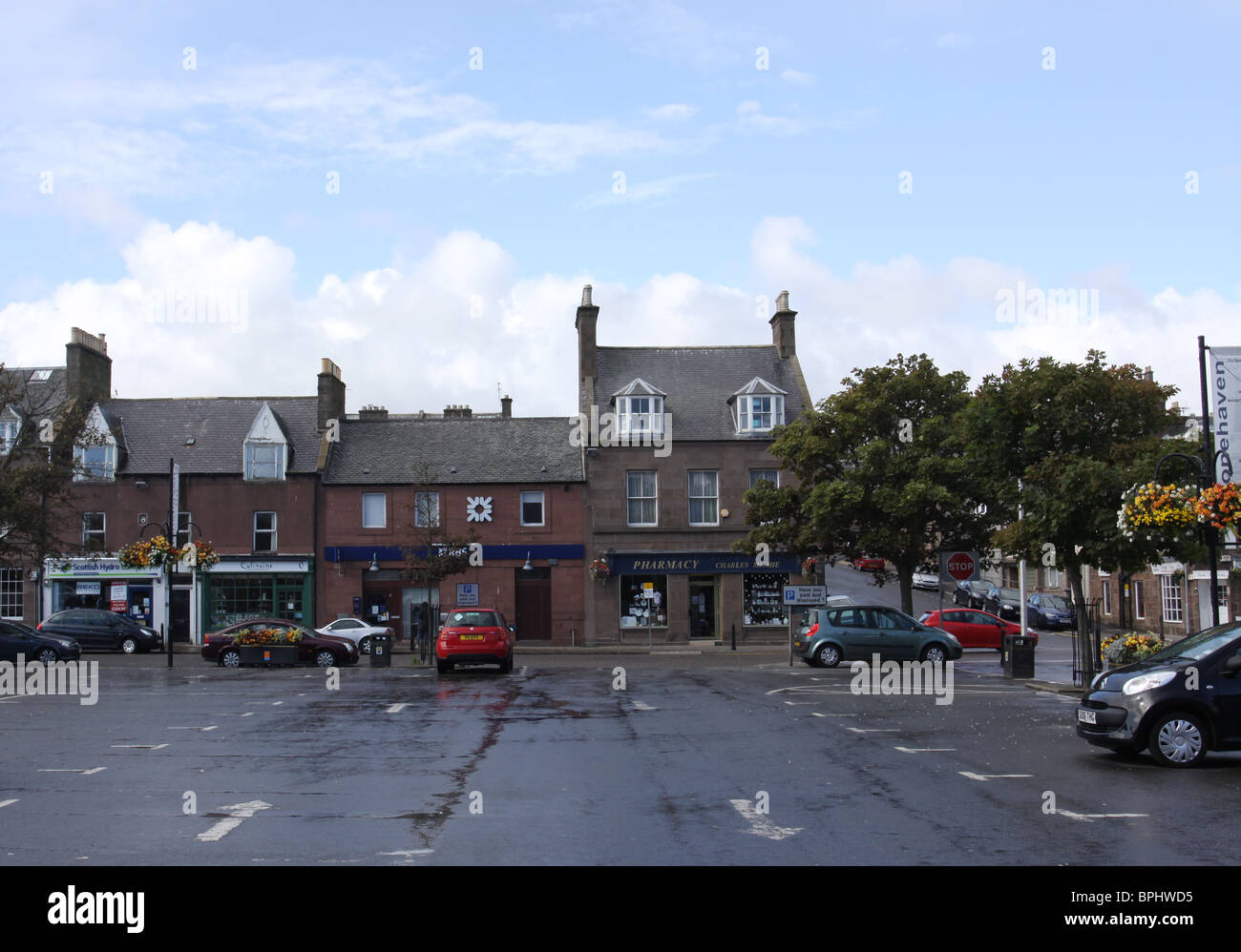Market Square Stonehaven Scotland August 2010 Stock Photo Alamy