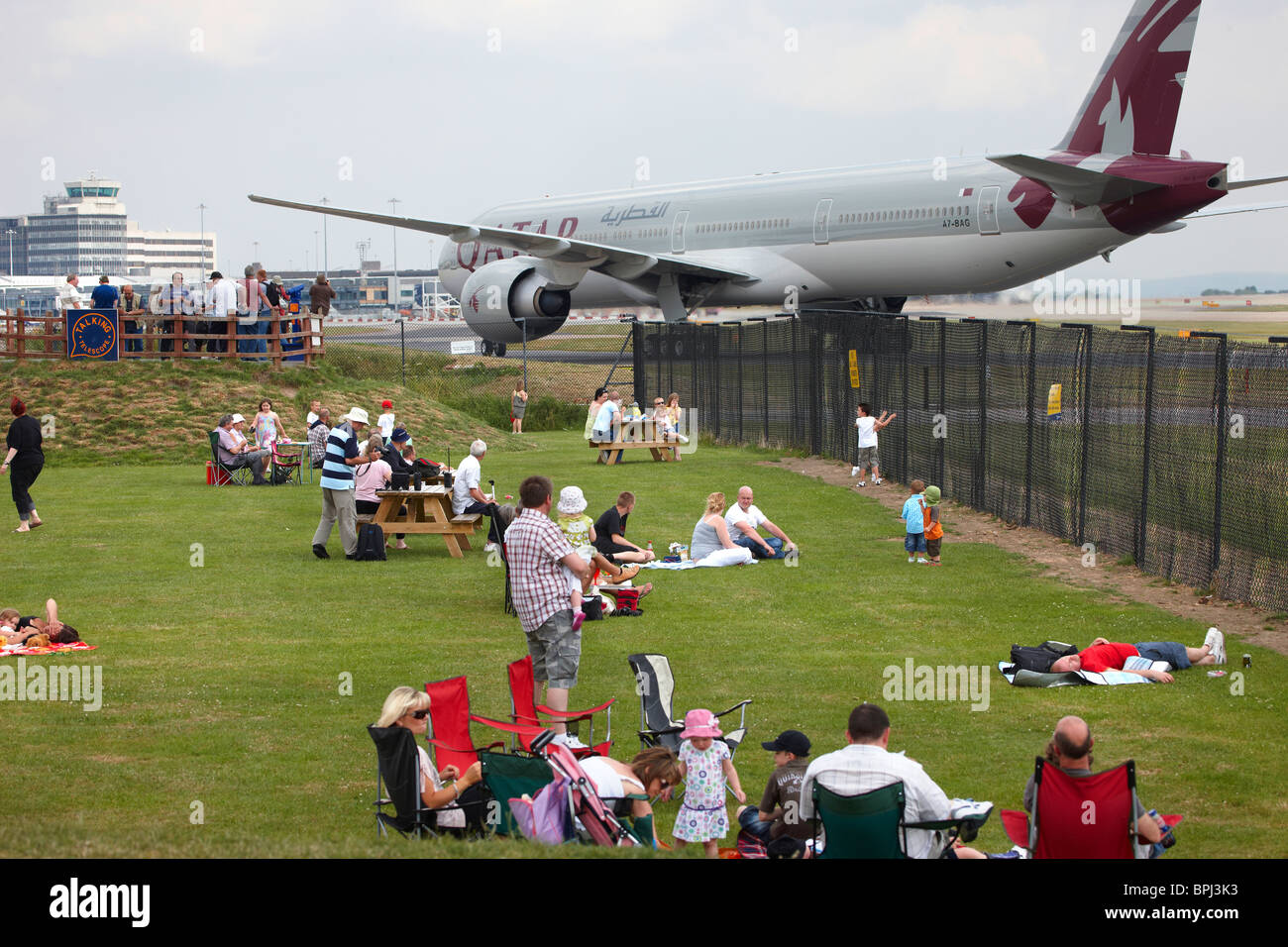 Manchester airport viewing park hi-res stock photography and images - Alamy