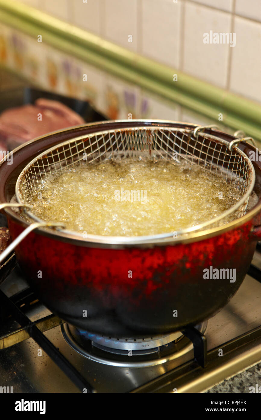 Chip pan Stock Photo Alamy