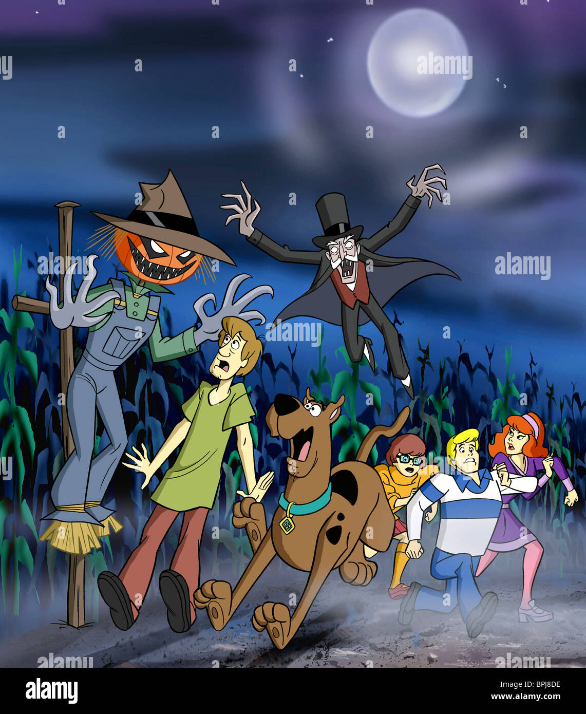 SCARECROW SHAGGY SCOOBY DOO THE GHOST OF HANK BANNING VELMA FRED Stock ...
