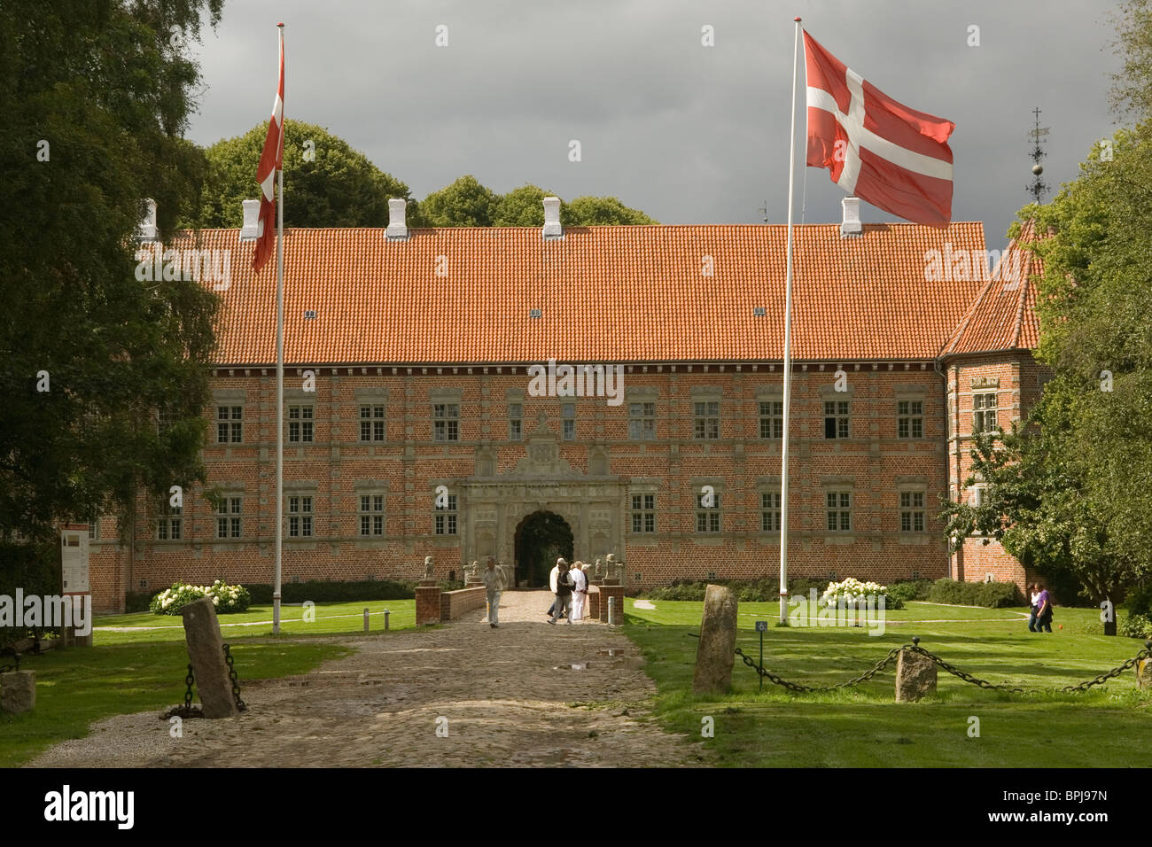 Denmark Jutland Voergaard Slot (castle) Stock Photo