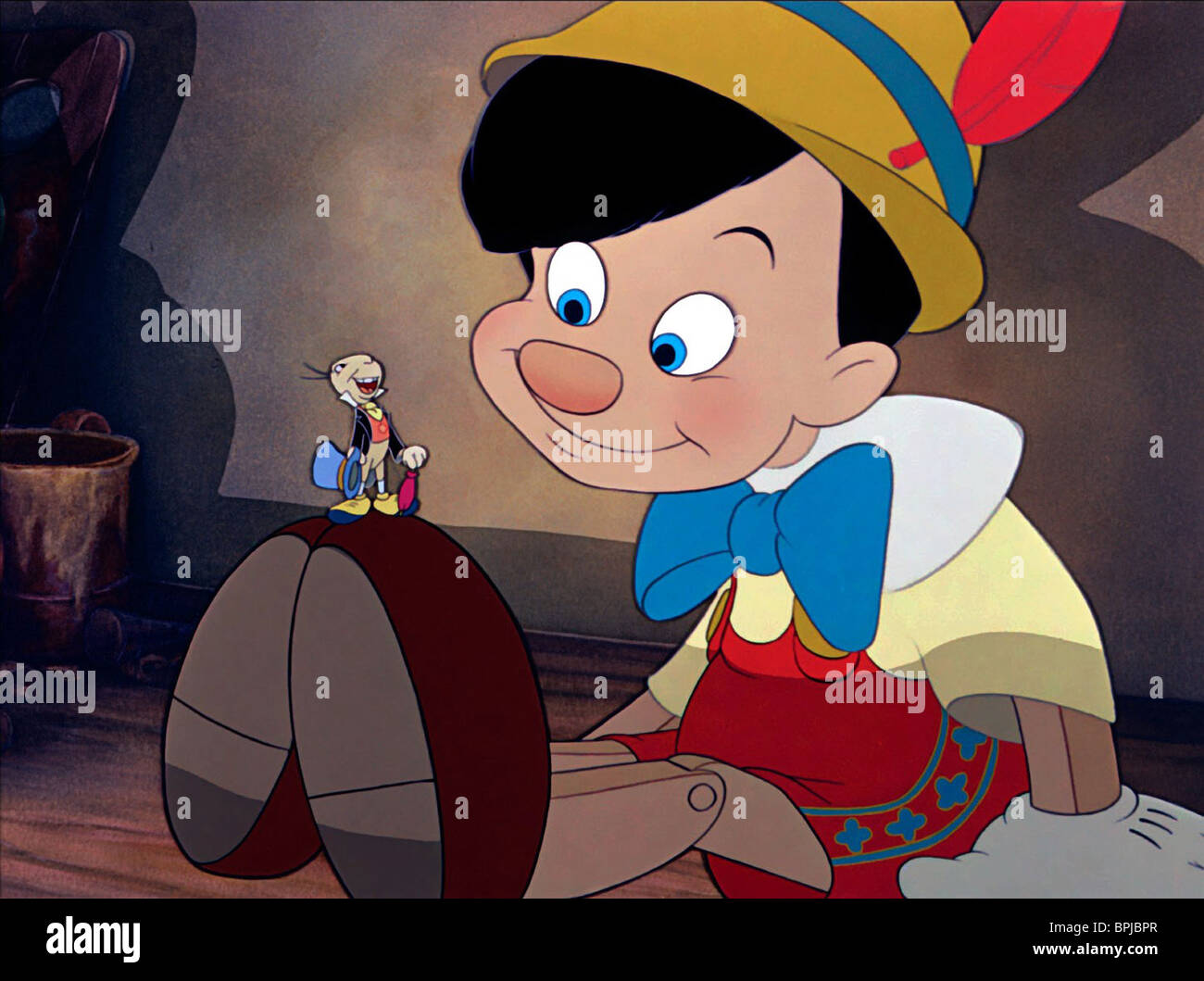 JIMINY CRICKET, PINOCCHIO, PINOCCHIO, 1940 Stock Photo