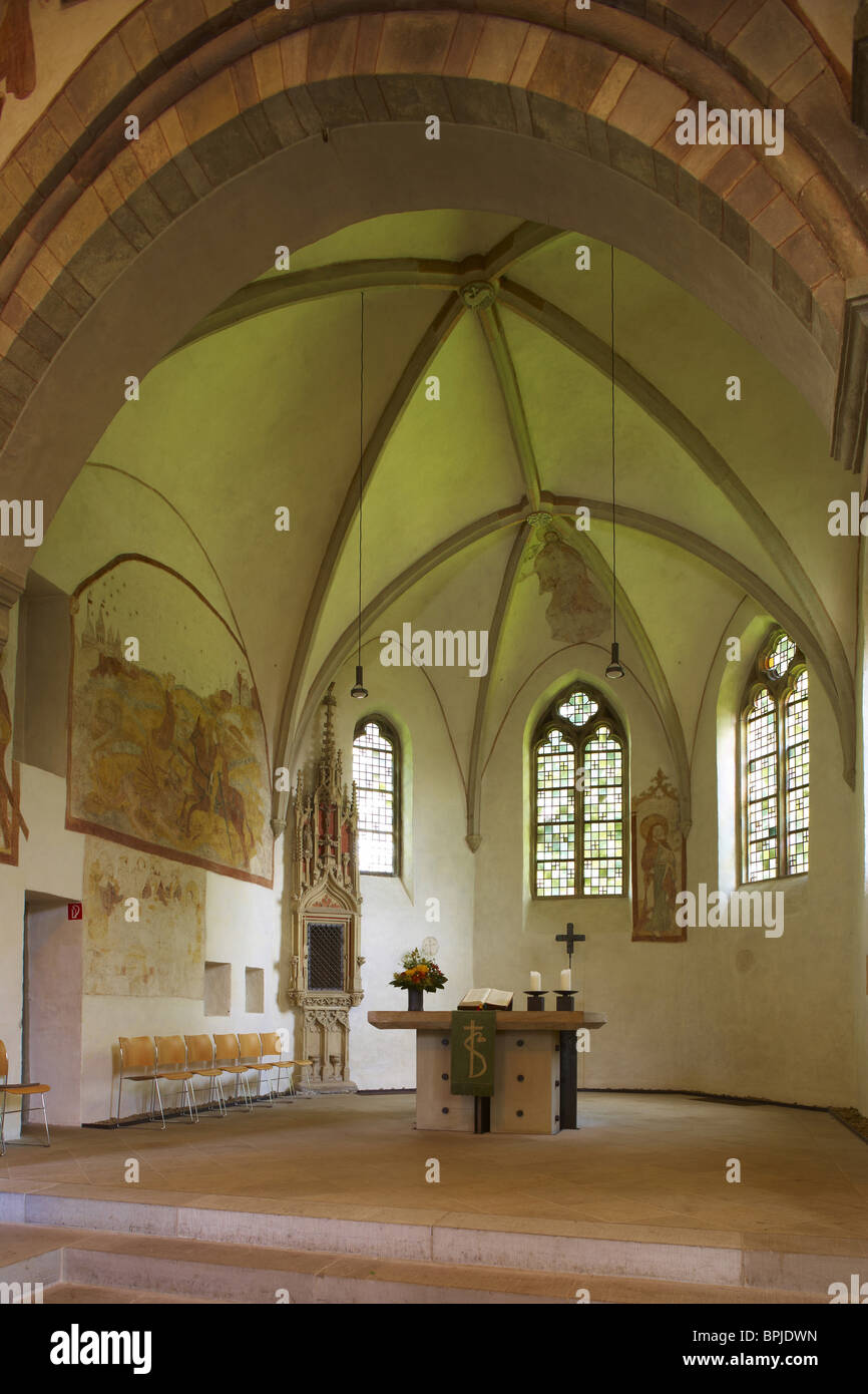 Stiepel church at Bochum-Stiepel (Inside), Ruhrgebiet, North Rhine-Westphalia, Germany, Europe Stock Photo