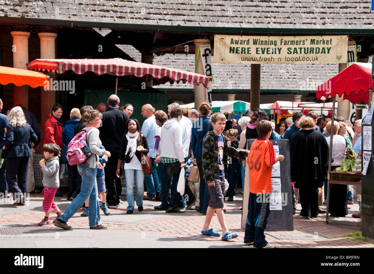 Farmers market, Stroud, Gloucestershire, Cotswolds, UK Stock Photo Alamy