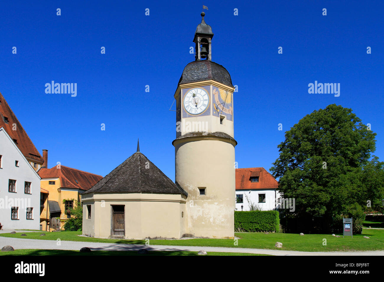 Castle of Burghausen, longest castle in Europe 1043 meter long, Stock Photo