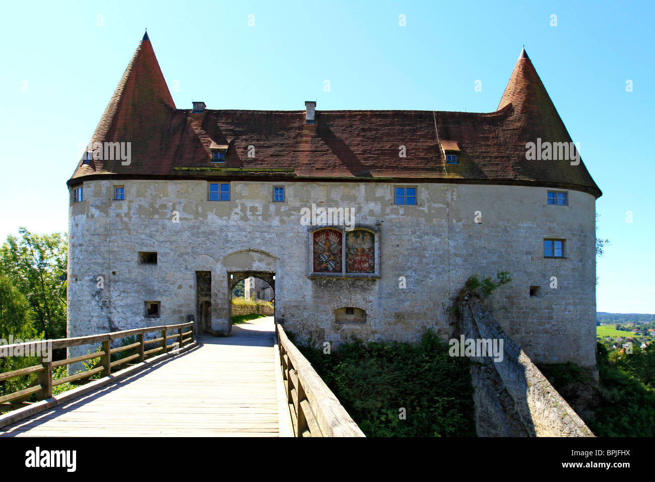 Georg's gate, tower, towers, Gothic stone frame at 2th courtyard of the ...
