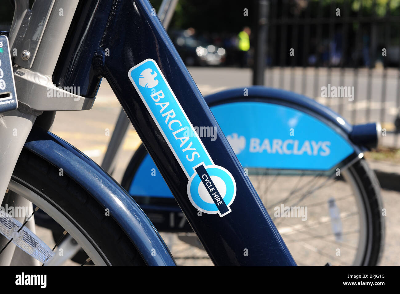 Barclays new cycle hire introduced by Mayor Boris Johnson Stock Photo