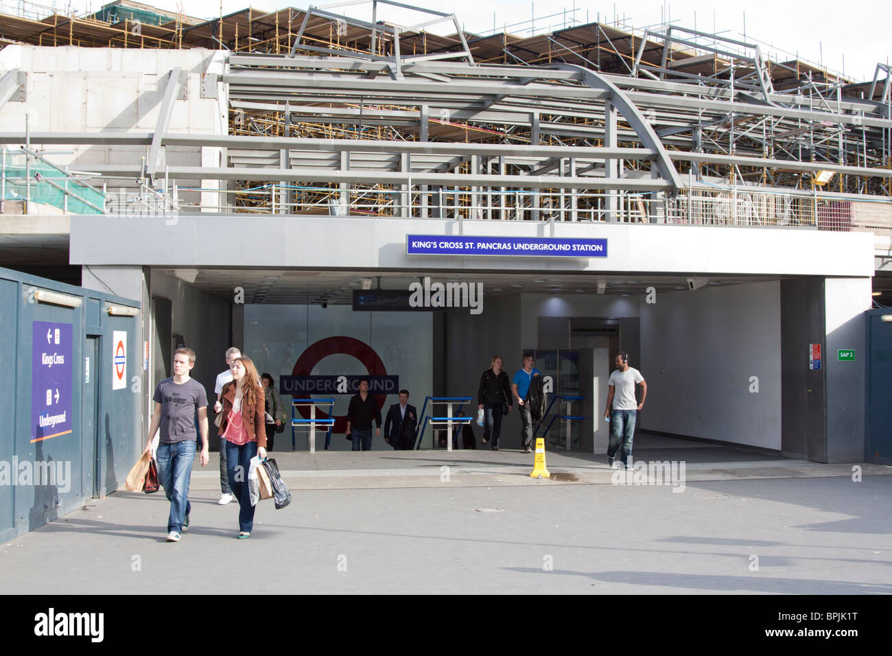 Entrance to Kings Cross Underground Station London Stock Photo Alamy