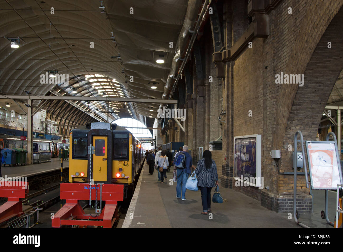 Reconstruction Work - Kings Cross Mainline Station - London Stock Photo