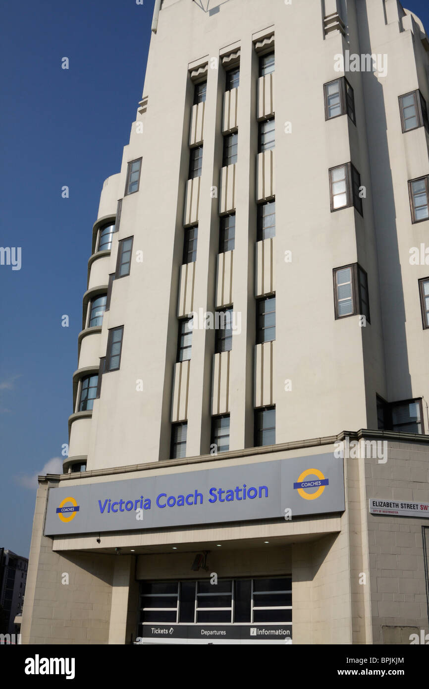 Entrance of Victoria Coach Station, London, UK Stock Photo