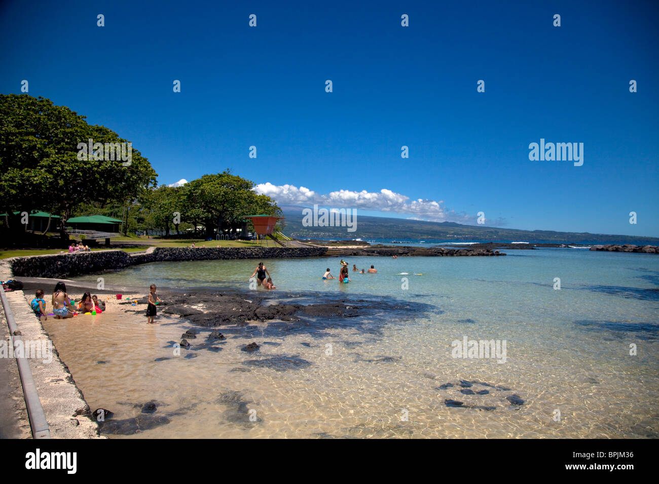Onekahakaha Beach Park, Hilo, Island of Hawaii Stock Photo Alamy