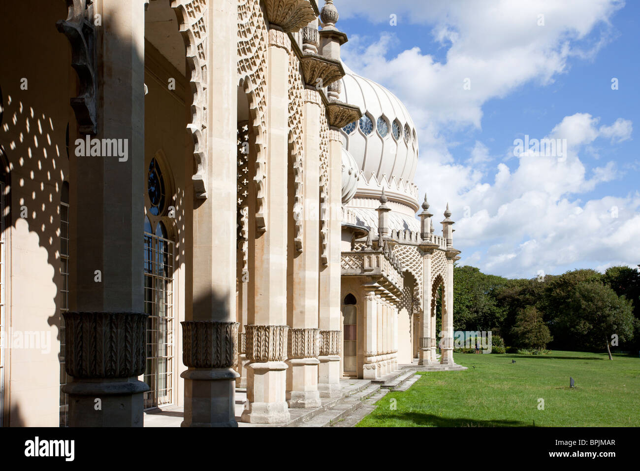 The Royal Pavilion and grounds, Brighton, Sussex, England Stock Photo