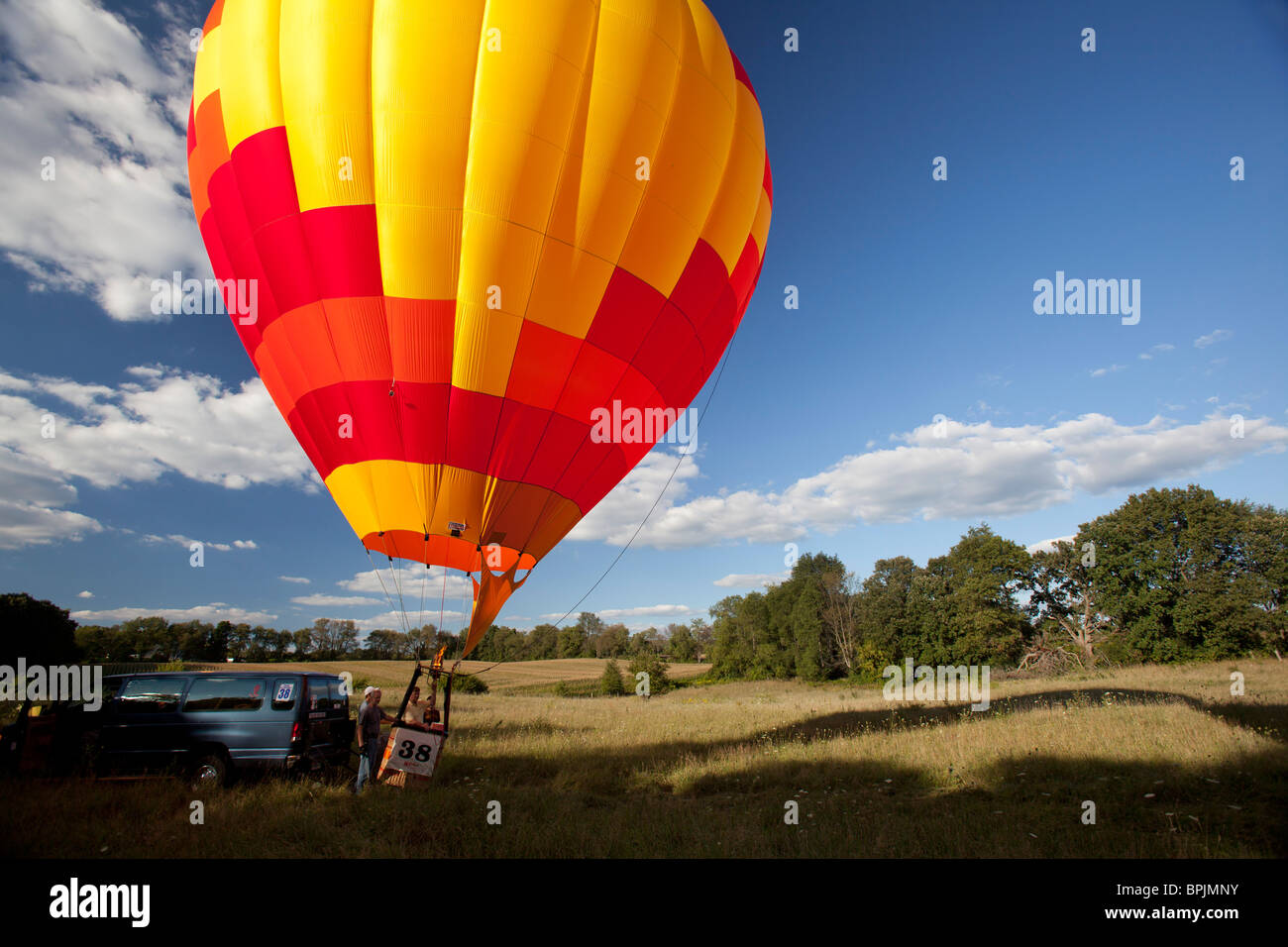 U.S. National Hot Air Balloon Championship Competition Stock Photo