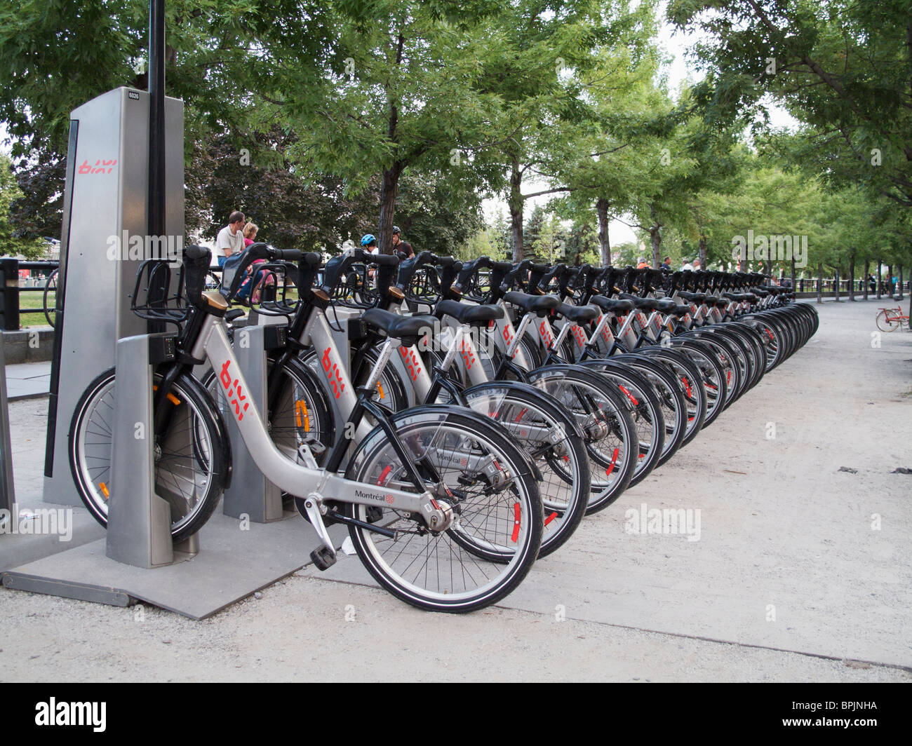 Rental bicycles. Montreal, Canada Stock Photo Alamy