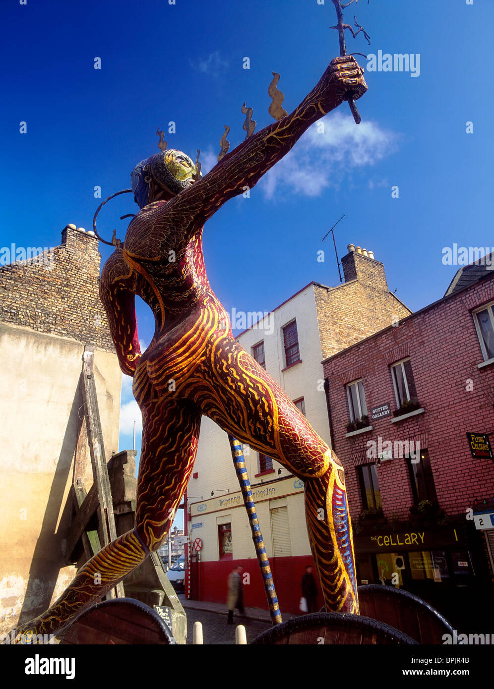 Dublin, Co Dublin, Ireland, Sculpture In Temple Bar Stock Photo Alamy