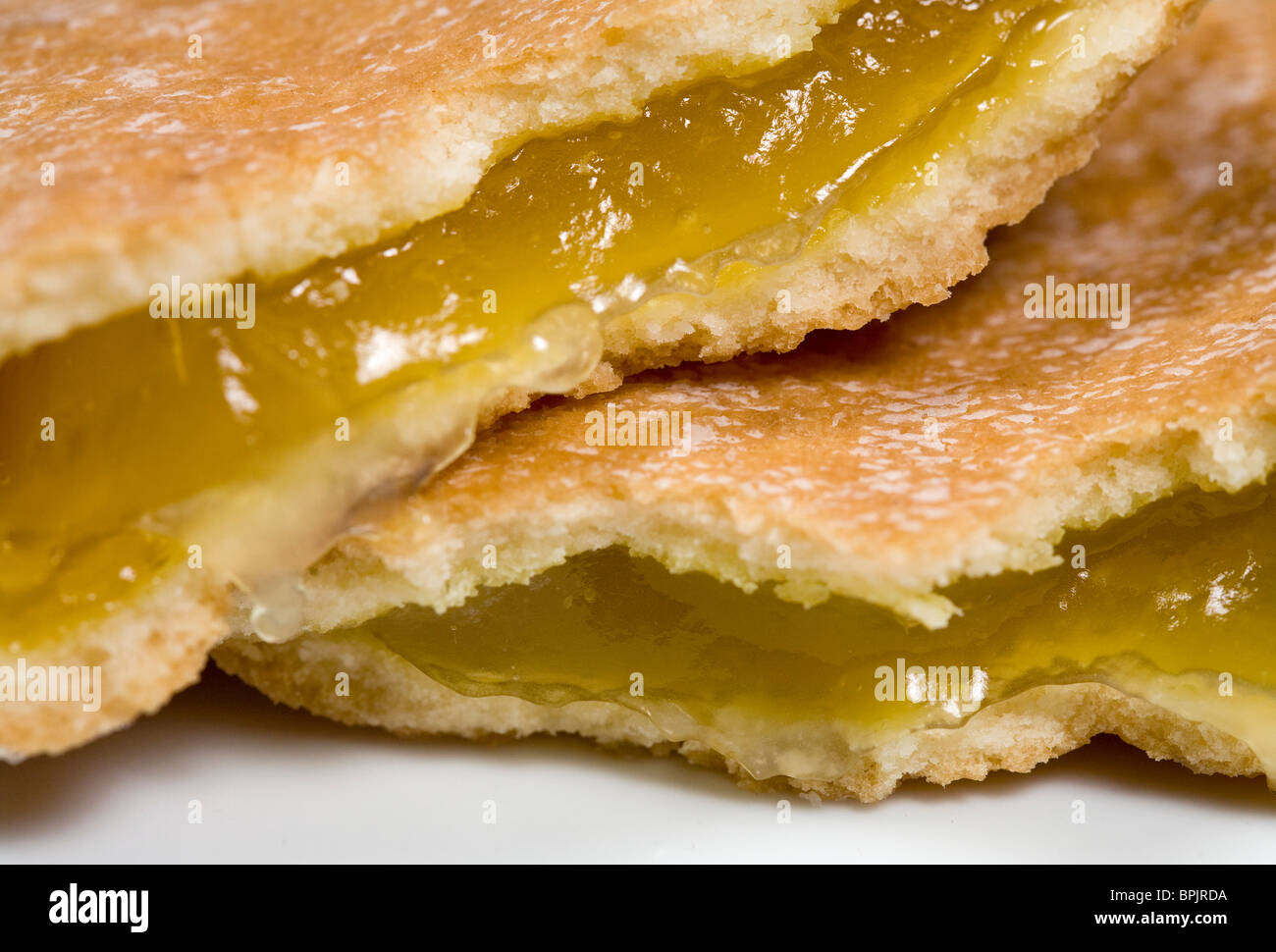 Hostess lemon fruit pie. Stock Photo