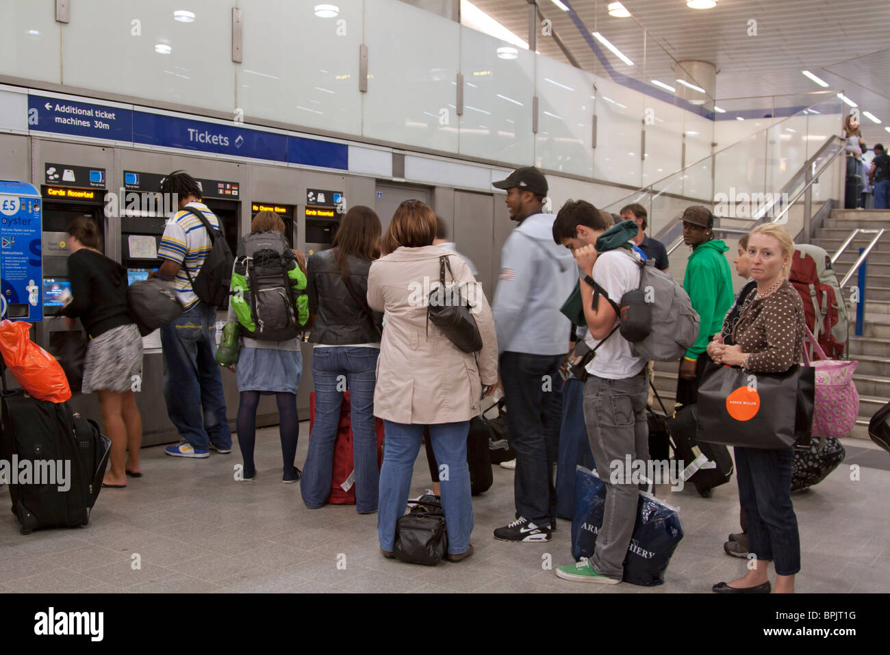 Ticket Hall Kings Cross/St Pancras Underground Station London Stock