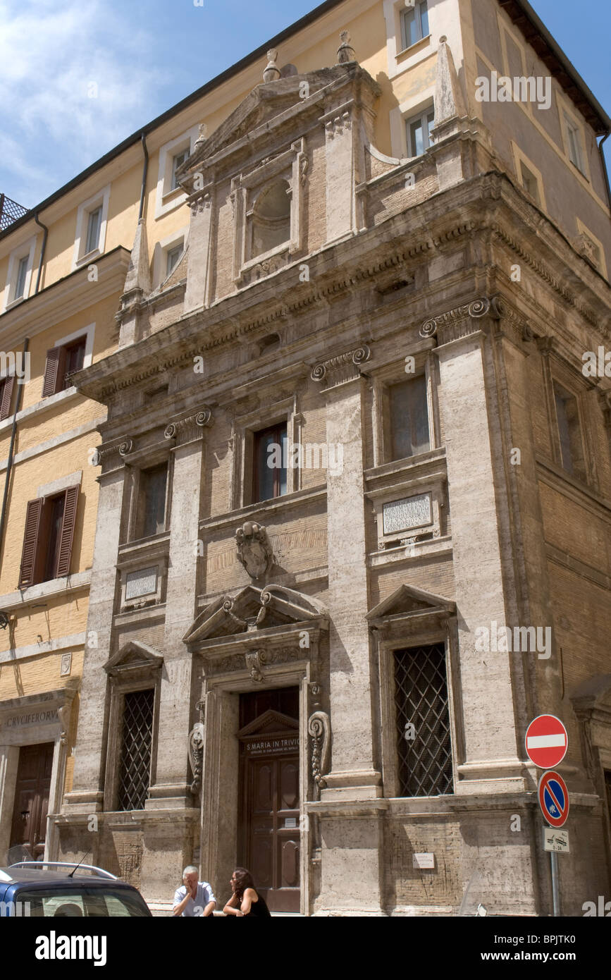 Santa Maria in Trivio, Rome Stock Photo - Alamy