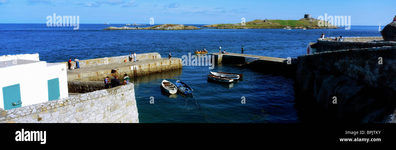 Dalkey Island, Co Dublin, Ireland, Coliemore Harbour Stock Photo