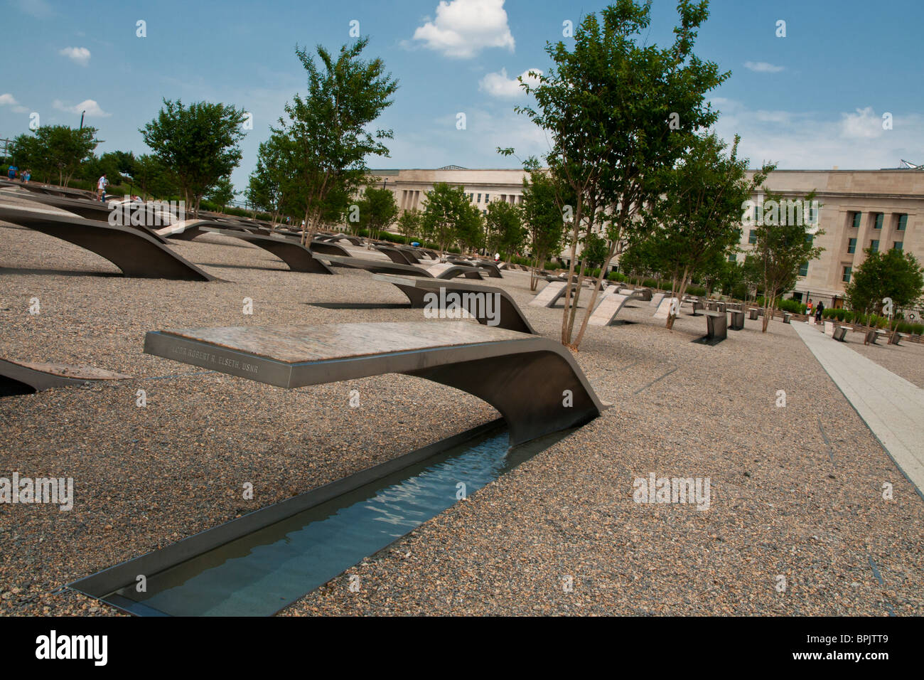 Pentagon 9/11 memorial Stock Photo