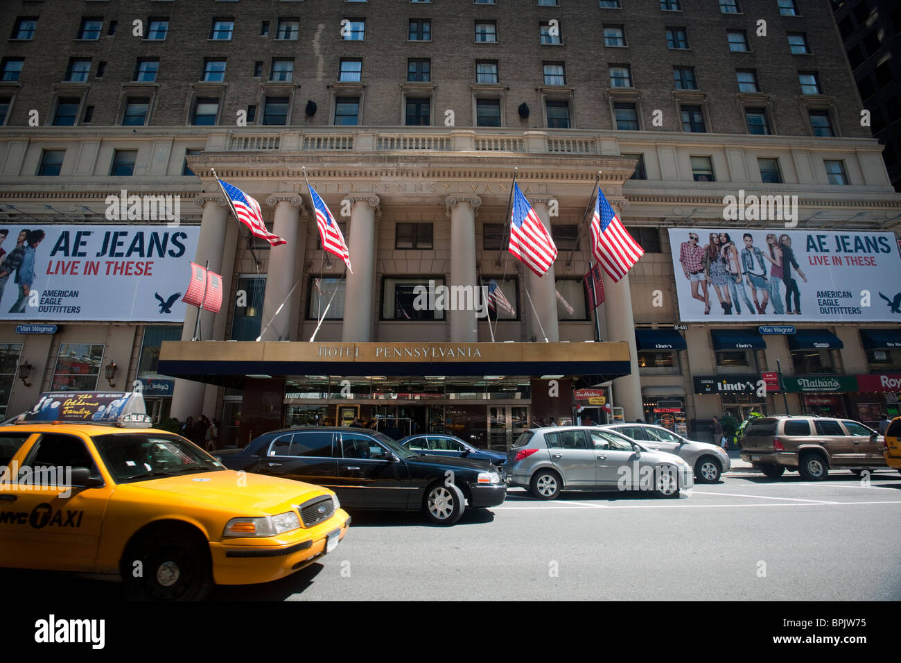 The Hotel Pennsylvania in New York Stock Photo