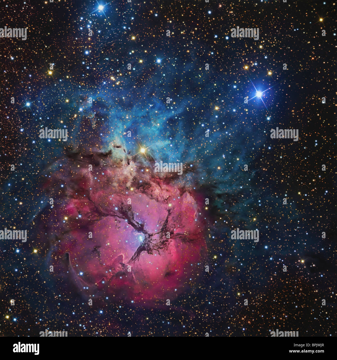 The Trifid Nebula Stock Photo