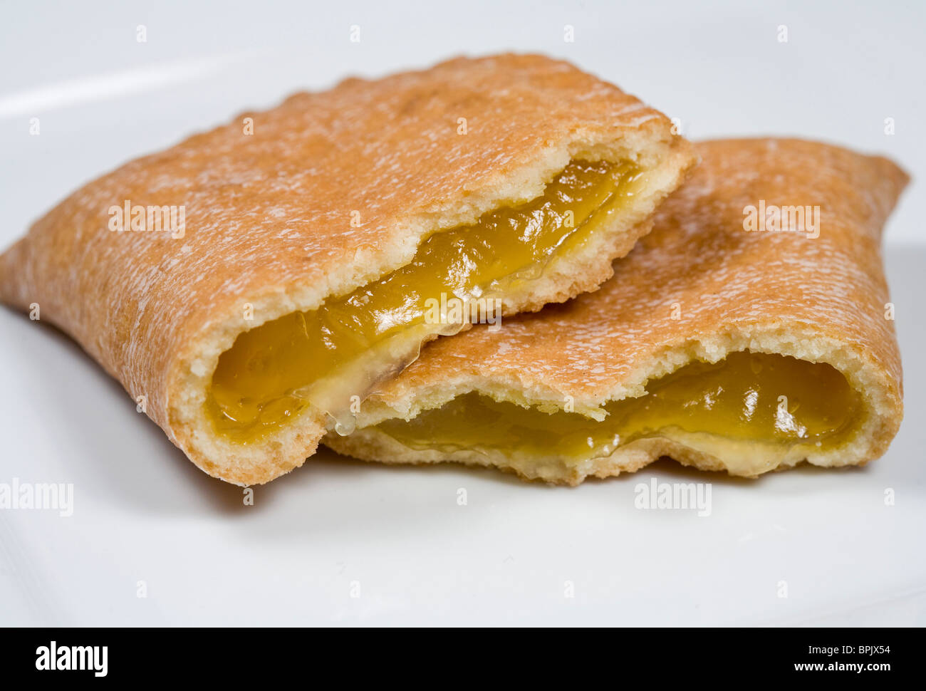 Hostess lemon fruit pie. Stock Photo