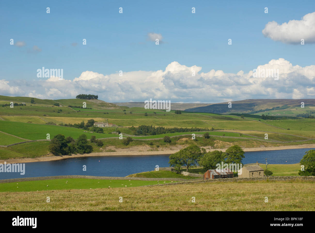 Grassholme Reservoir, Lunedale, near Middleton-in-Teesdale, County Durham, England, UK Stock Photo
