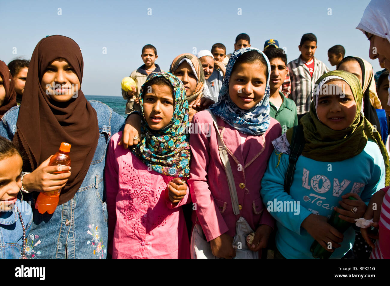 Egyptian school girls in Alexandria, Egypt Stock Photo Alamy