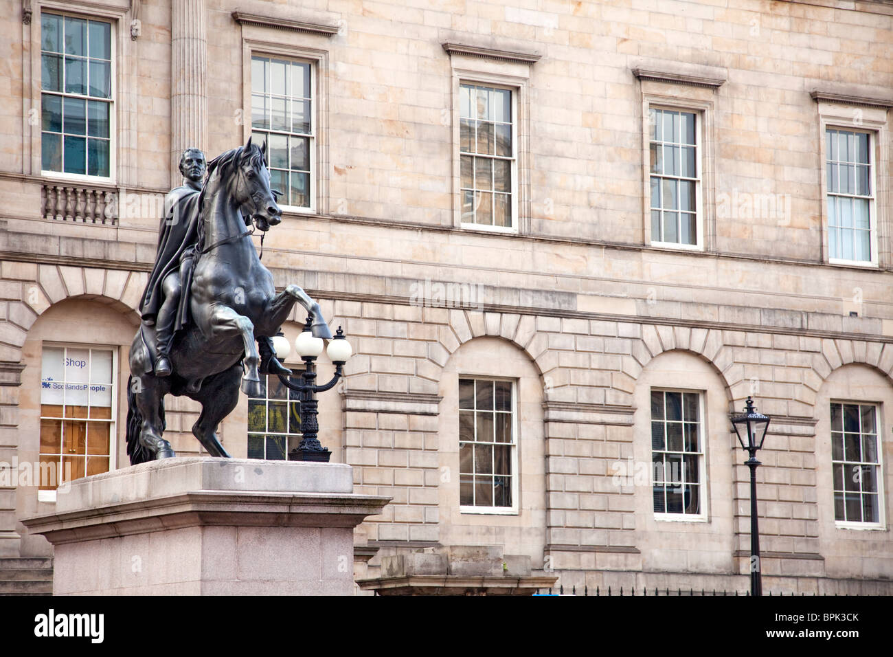 "The Iron Duke in Bronze by Steele" an equestrian statue of the Duke of