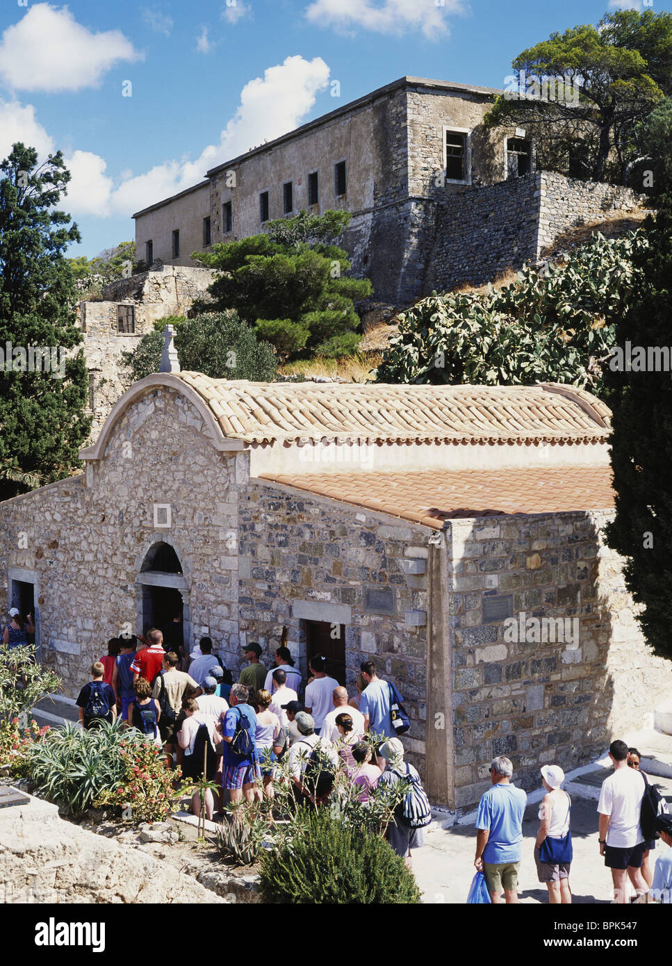 Spinalonga Island Crete Greek Islands Stock Photo Alamy