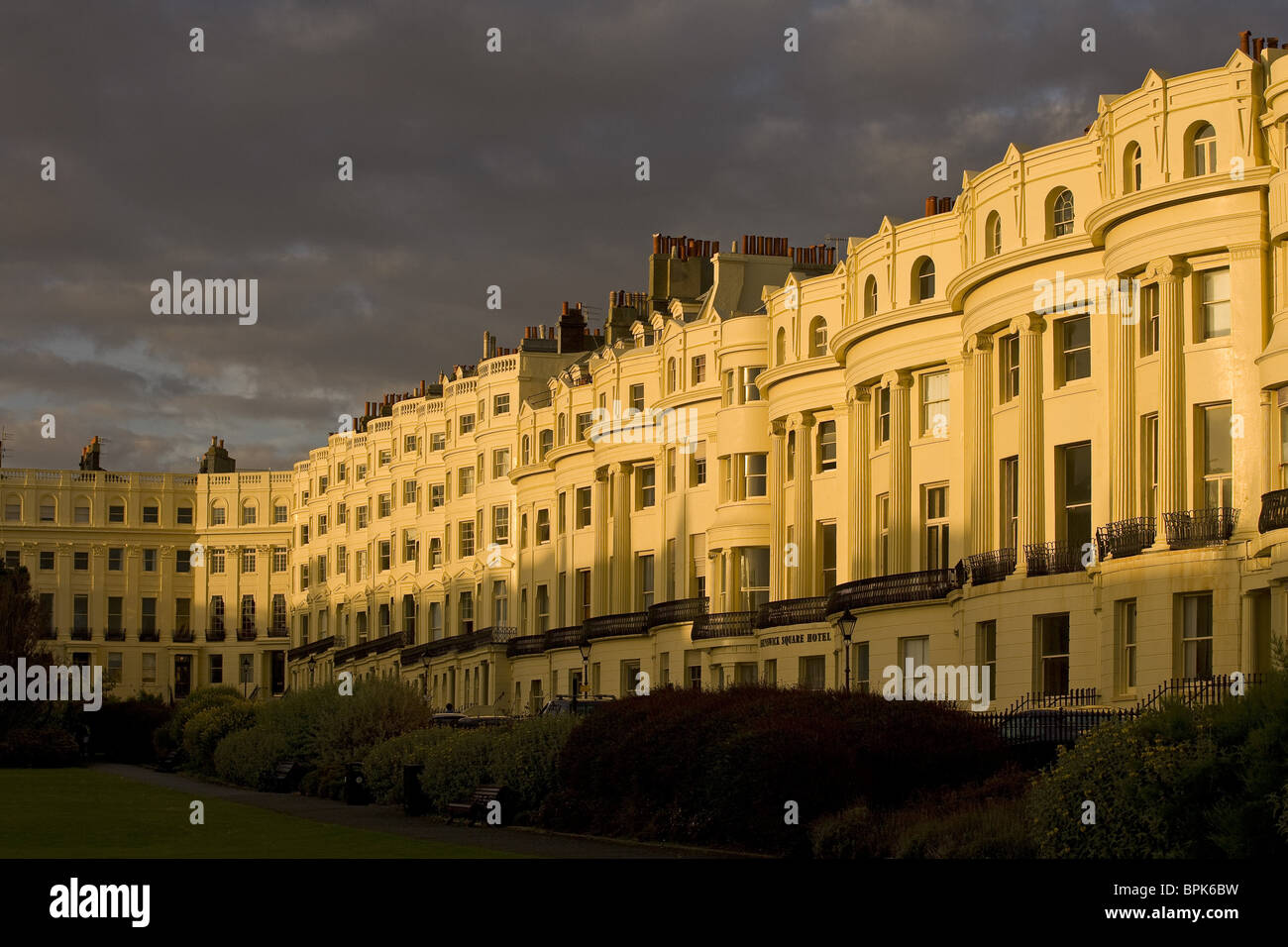 Row Of Town Houses On Brunswick Square In Regency Style - 
