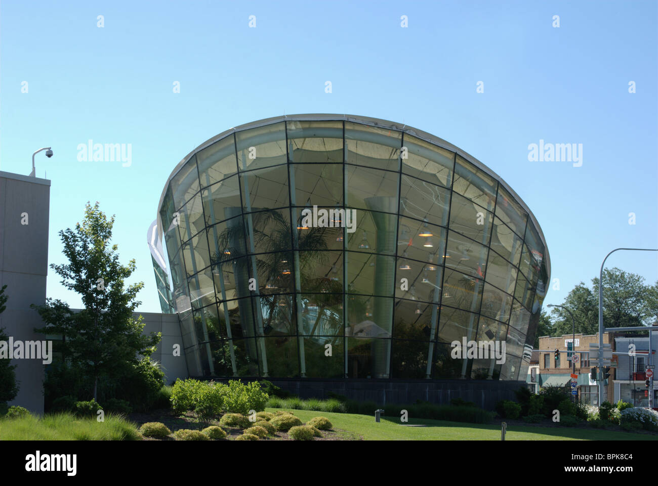 Butterfly conservatory wing of the Strong National Museum of Play in Rochester, New York Stock