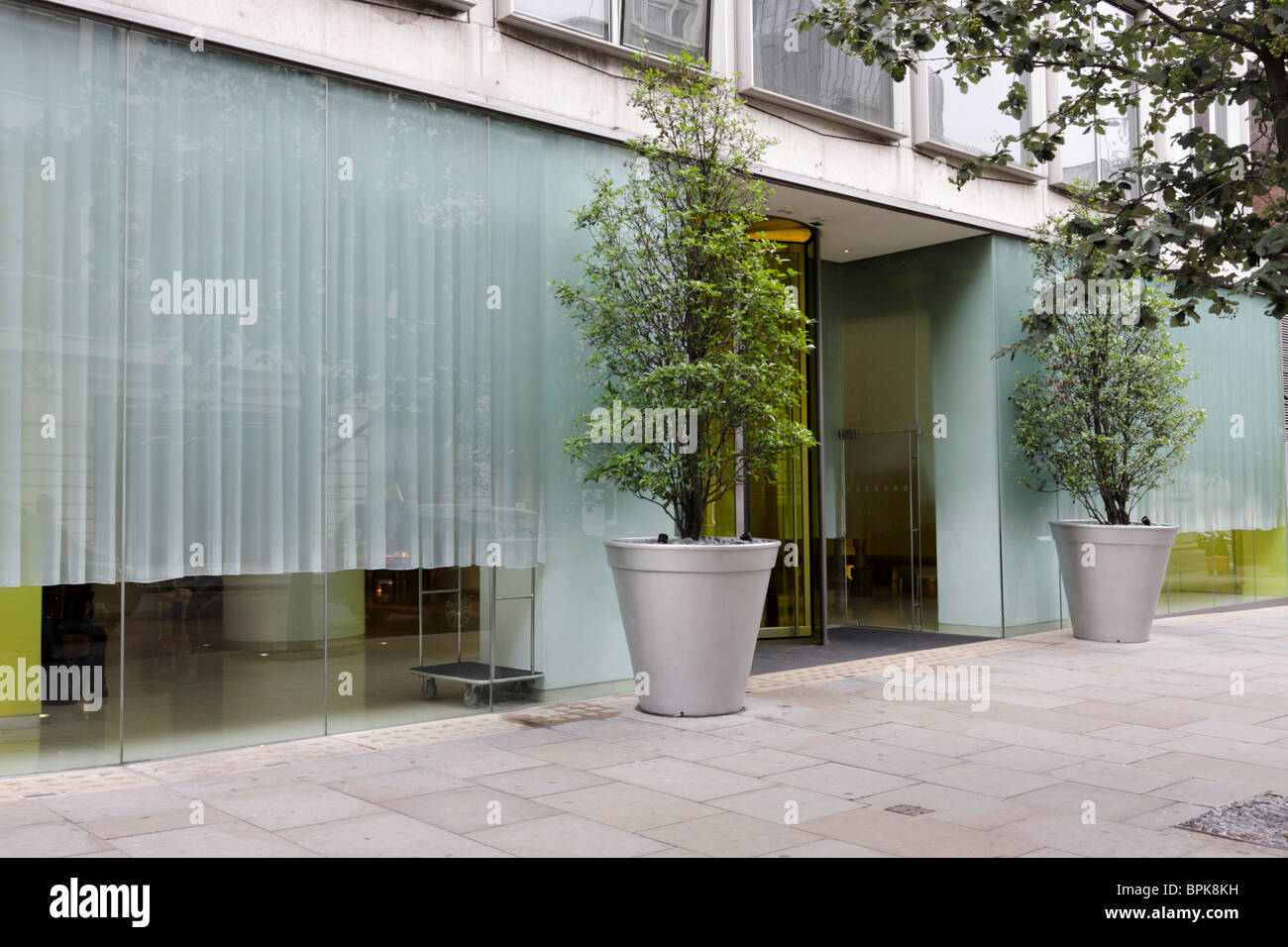 The contemporary St Martins Hotel in Covent Garden, a popular and high end establishment for in town accommodation. Stock Photo