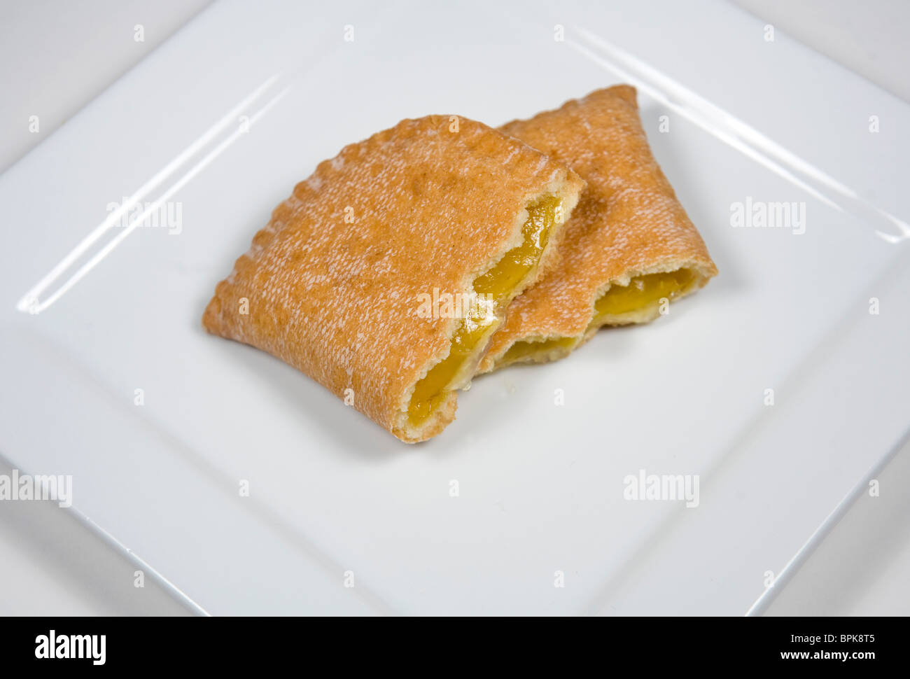 Hostess lemon fruit pie. Stock Photo