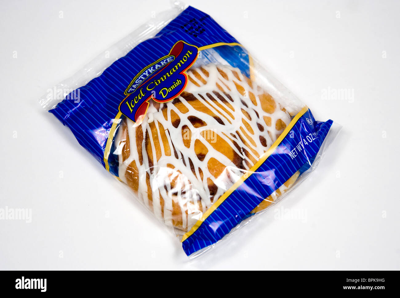 Tastykake iced cinnamon danish Stock Photo Alamy