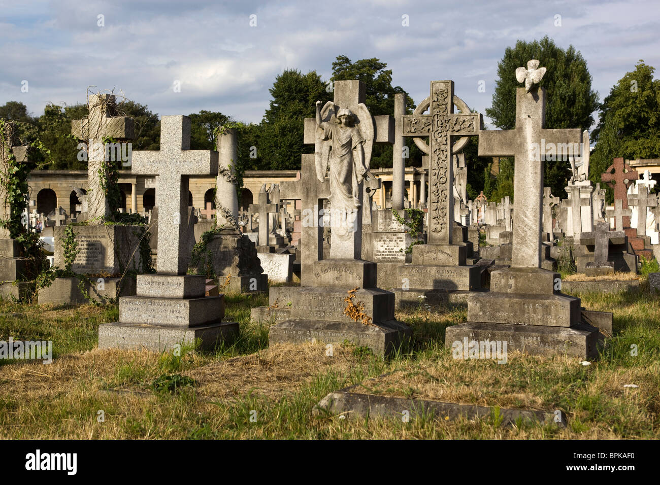 Brompton Cemetery London UK Stock Photo