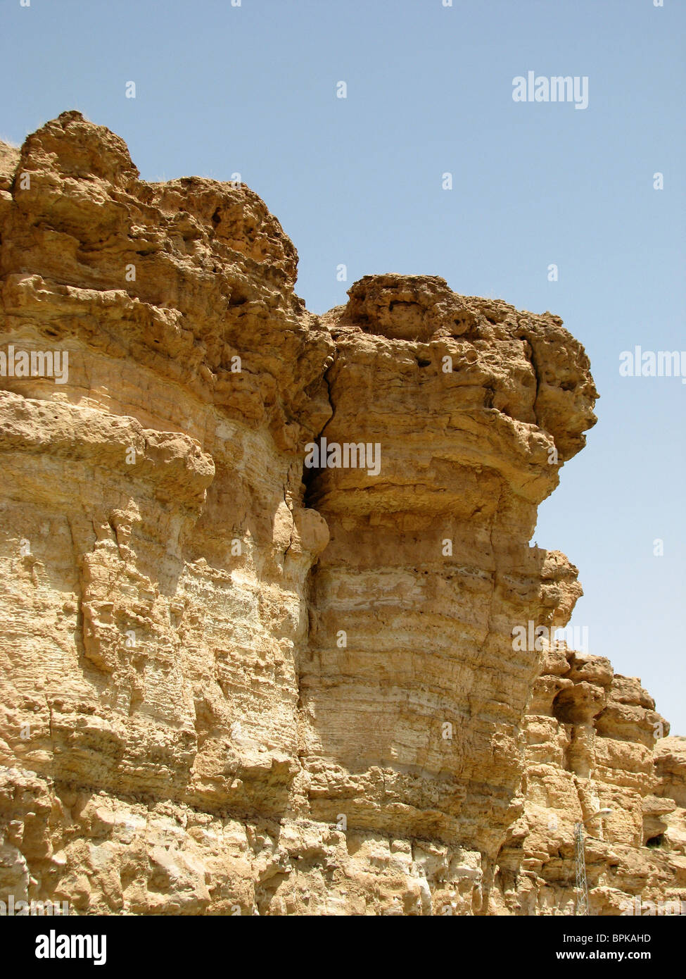 Rock formations, Tamerza oasis, Tunisia Stock Photo