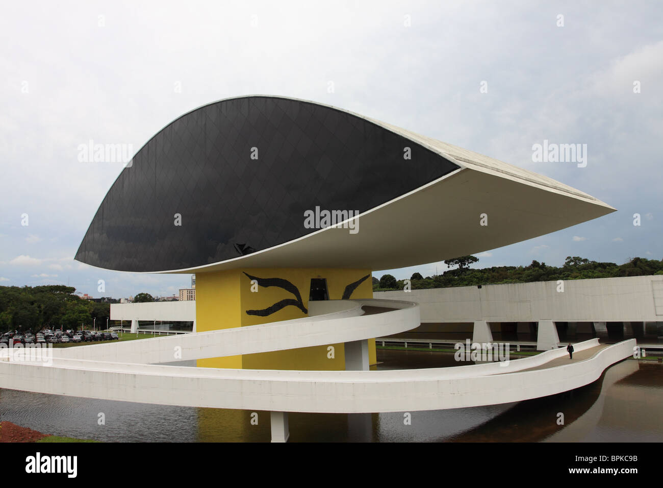 Oscar Niemeyer museum, Curitiba, Brazil Stock Photo