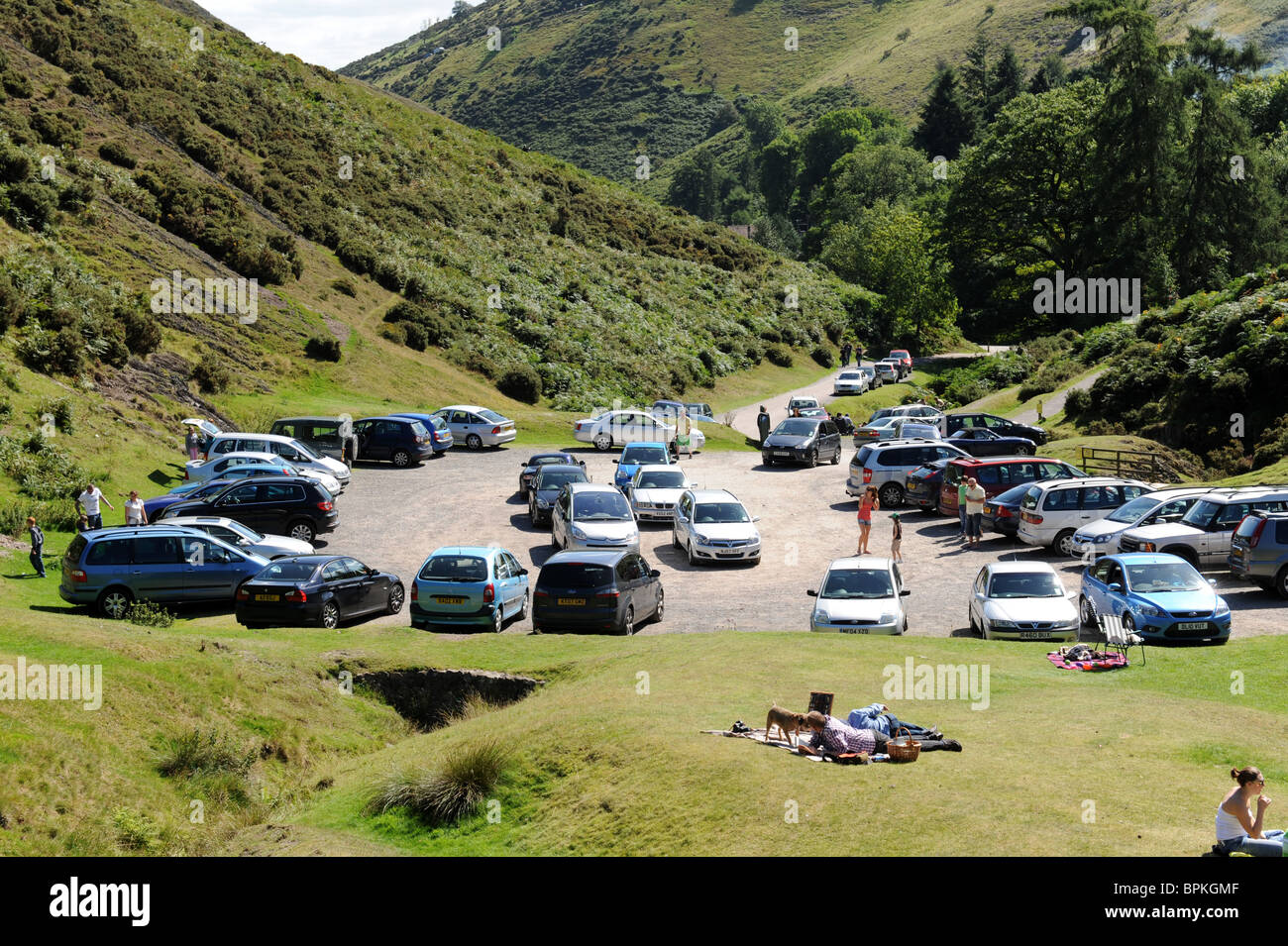 Carding Mill Valley below the Long Mynd in South Shropshire England Uk Stock Photo