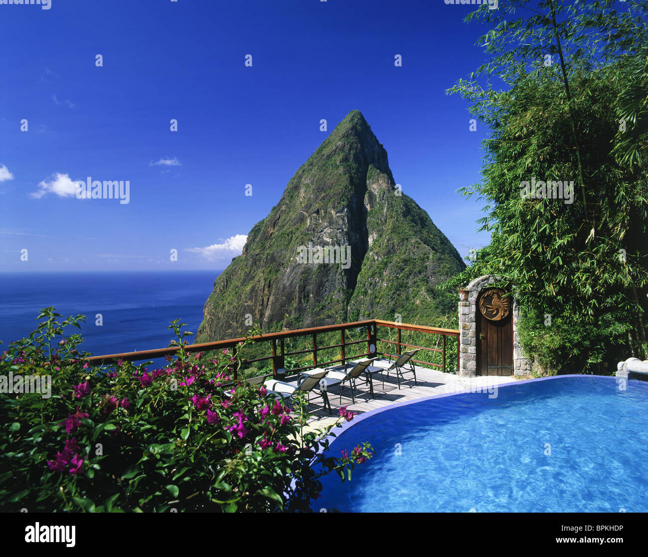 The Pitons, Soufriere, St Lucia, Caribbean Stock Photo Alamy