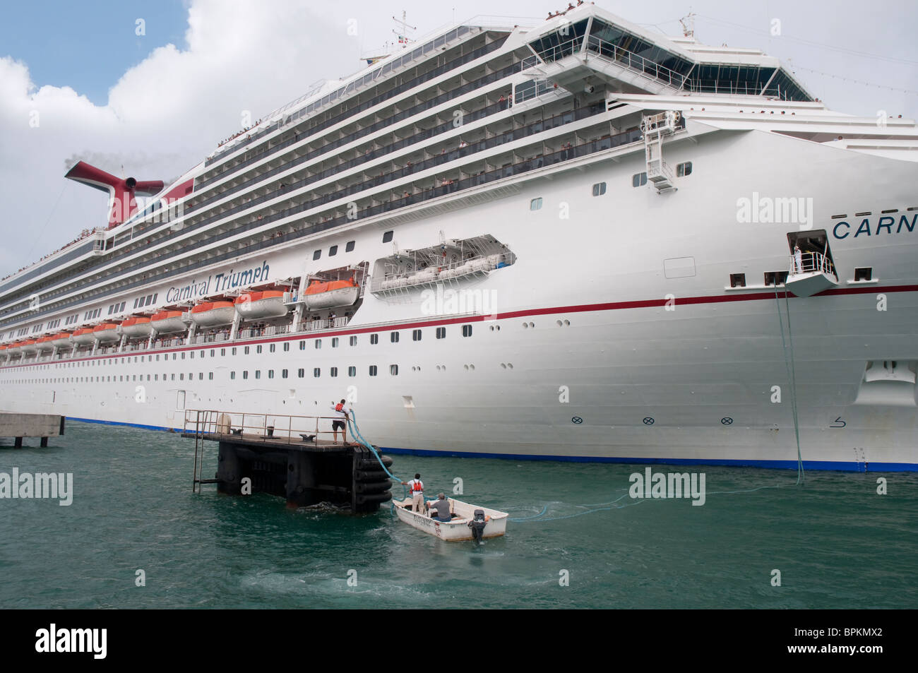 Cruise Ship moored in Key West in the Florida Keys in the State of