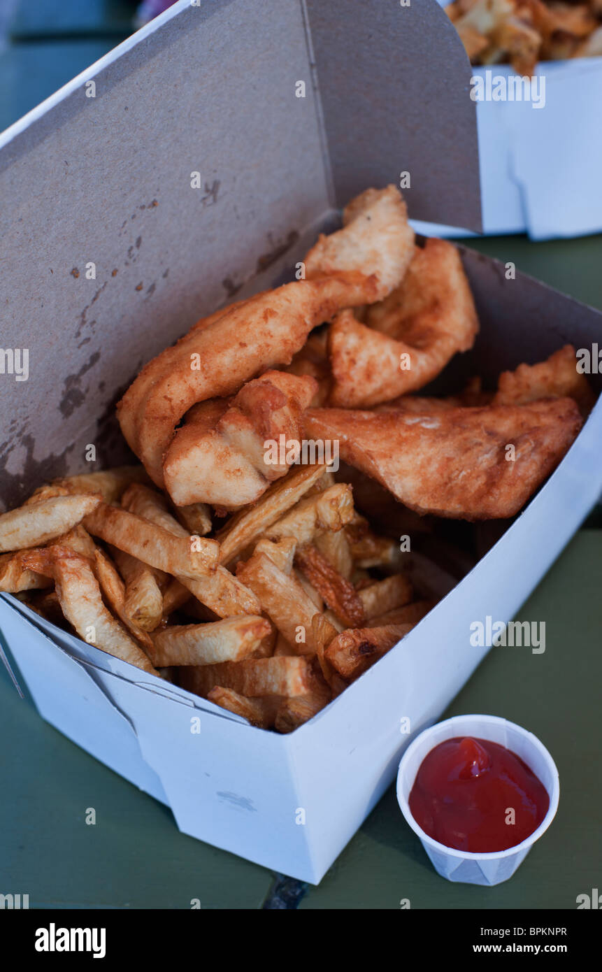 Herbert's famous Fish and Chips in Killarney Stock Photo Alamy