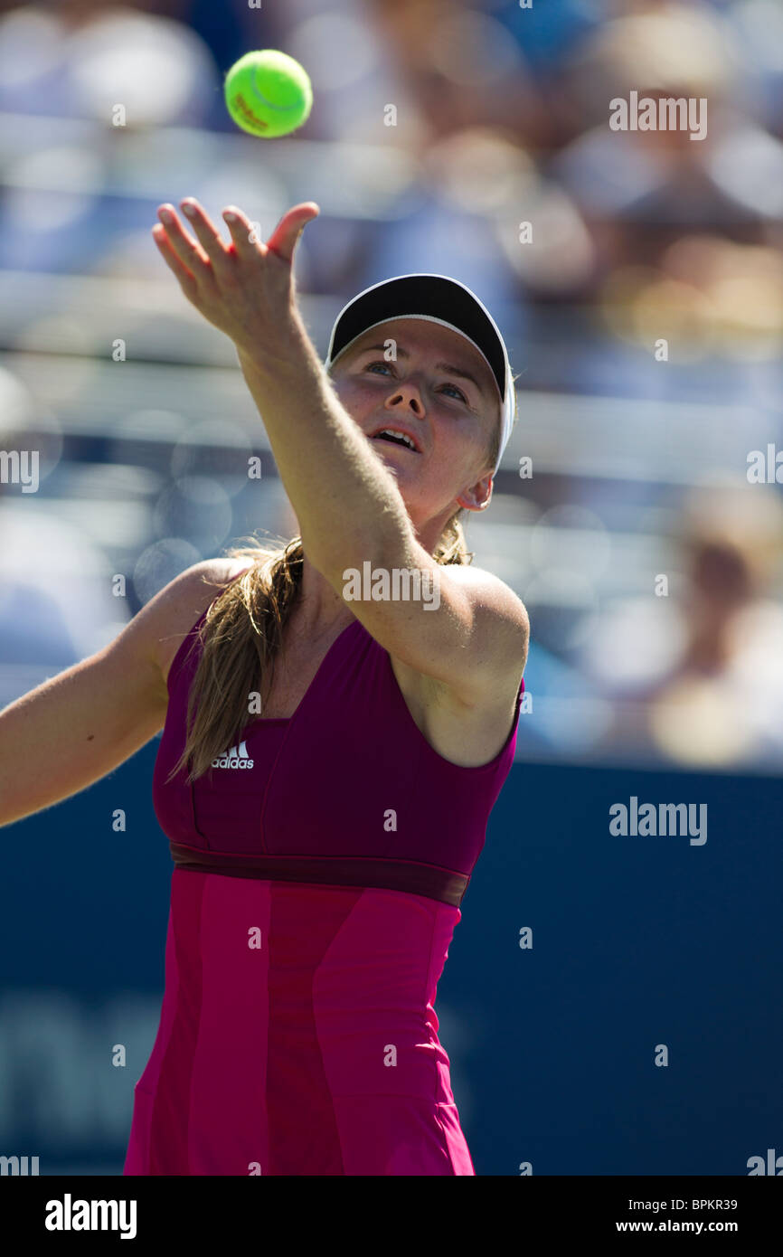 Daniela Hantuchova (SVK) competing at the 2010 US Open Tennis Stock Photo