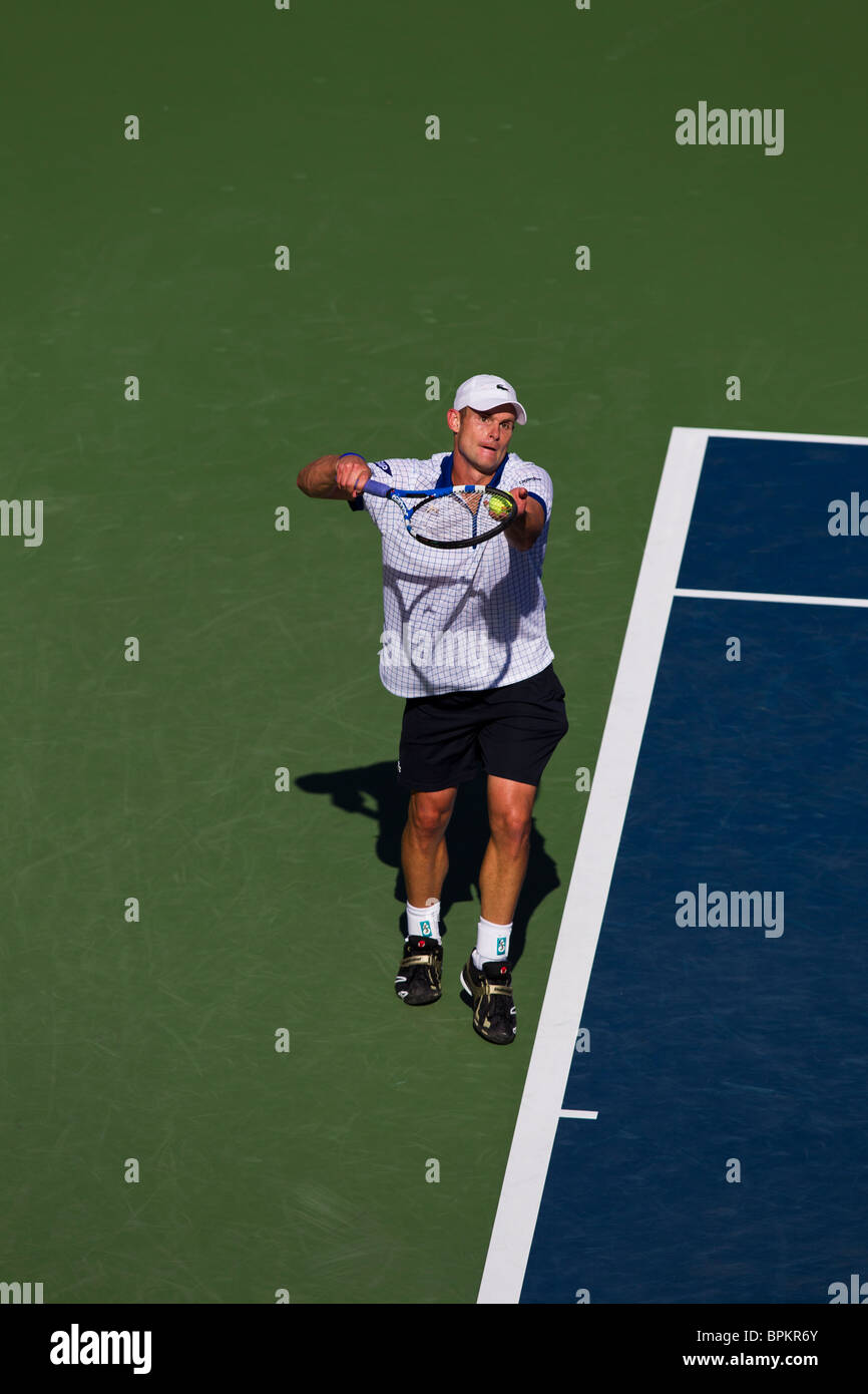 Andy Roddick (USA) competing at the 2010 US Open Tennis Stock Photo - Alamy